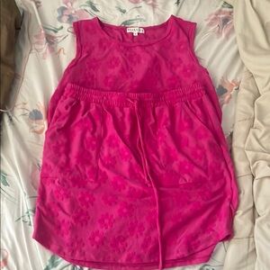 Women's Pink skirt and tank top set